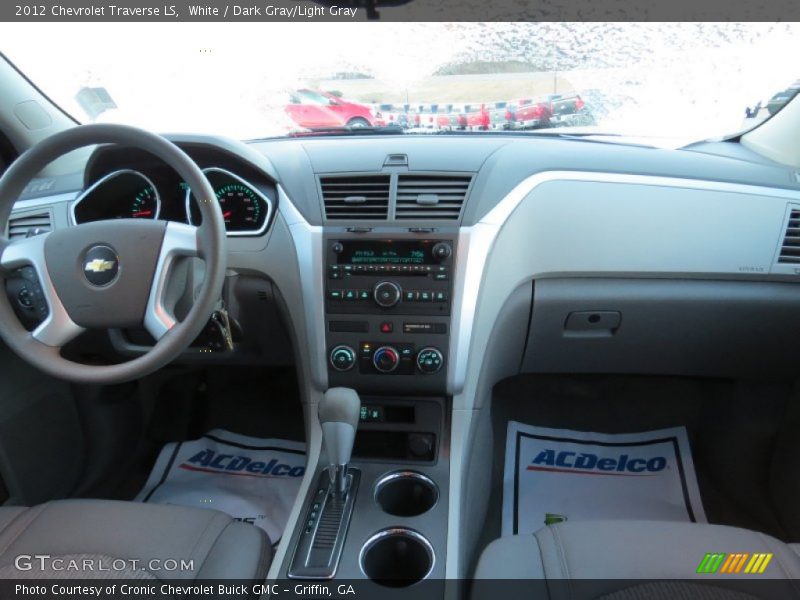 White / Dark Gray/Light Gray 2012 Chevrolet Traverse LS