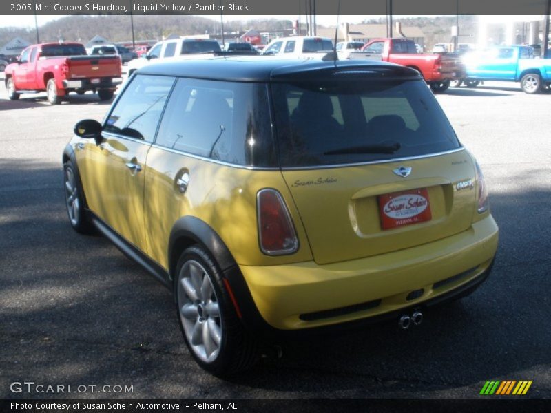 Liquid Yellow / Panther Black 2005 Mini Cooper S Hardtop