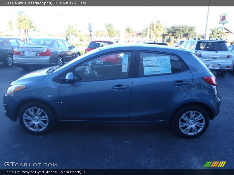 Blue Reflex / Black 2014 Mazda Mazda2 Sport