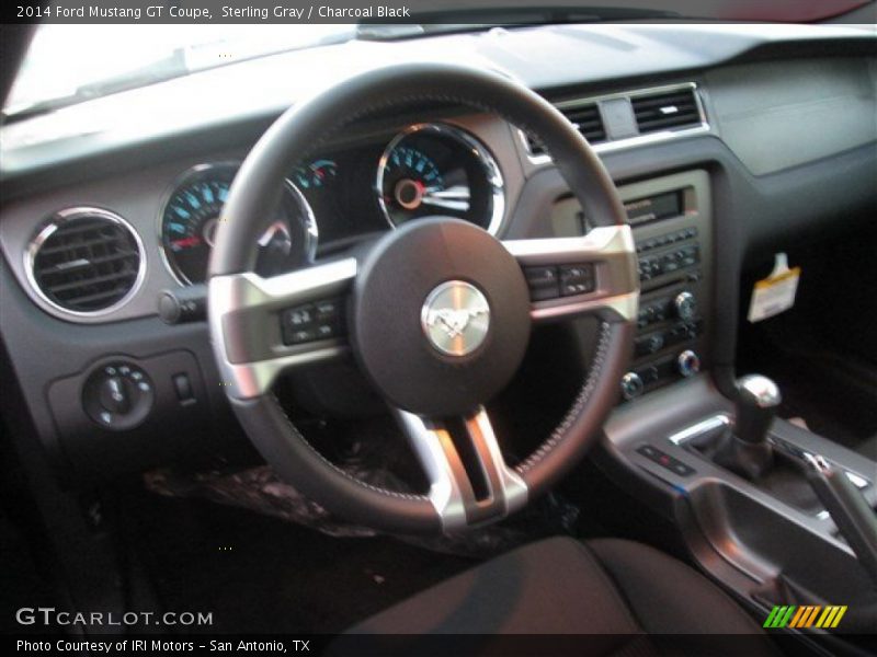 Sterling Gray / Charcoal Black 2014 Ford Mustang GT Coupe