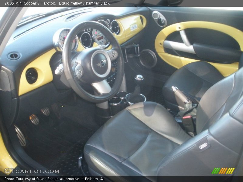 Liquid Yellow / Panther Black 2005 Mini Cooper S Hardtop