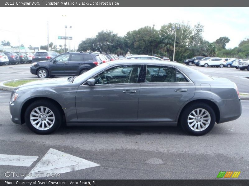 Tungsten Metallic / Black/Light Frost Beige 2012 Chrysler 300