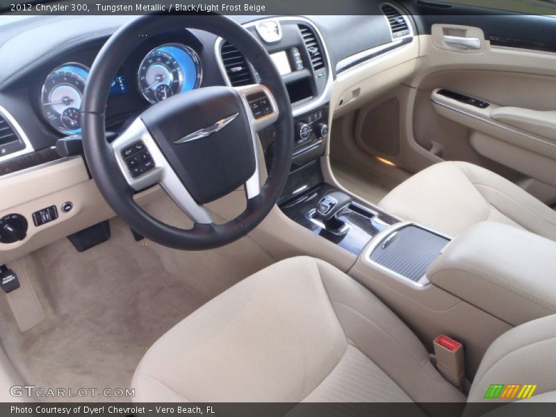 Tungsten Metallic / Black/Light Frost Beige 2012 Chrysler 300