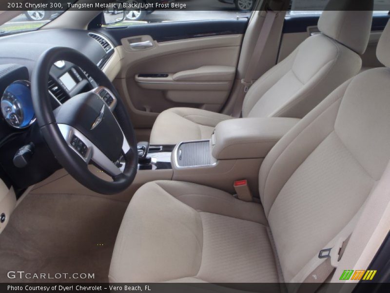Tungsten Metallic / Black/Light Frost Beige 2012 Chrysler 300