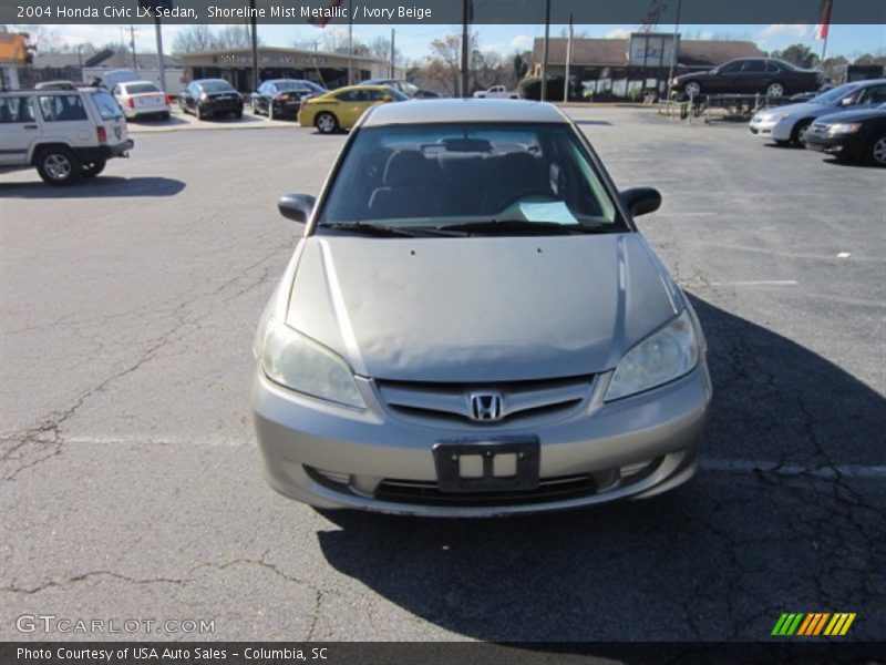 Shoreline Mist Metallic / Ivory Beige 2004 Honda Civic LX Sedan