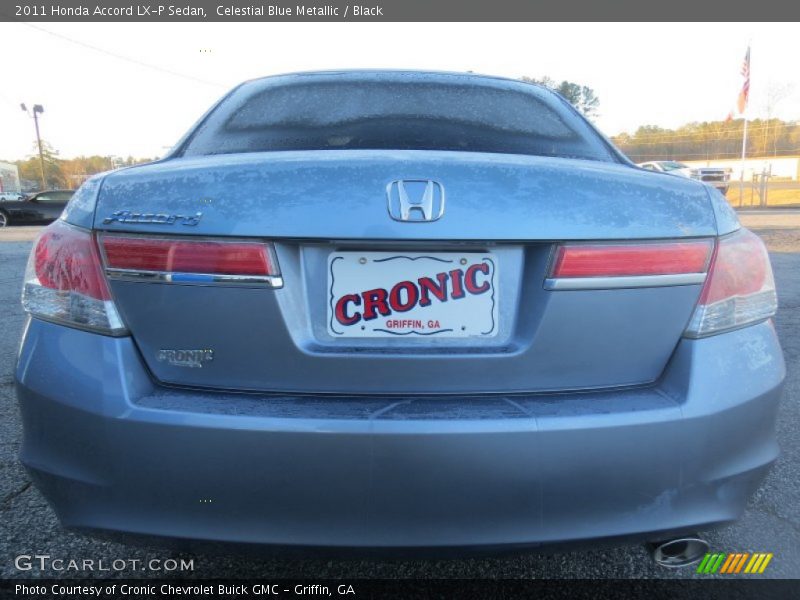 Celestial Blue Metallic / Black 2011 Honda Accord LX-P Sedan