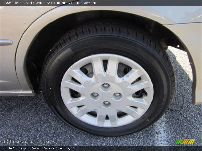 Shoreline Mist Metallic / Ivory Beige 2004 Honda Civic LX Sedan