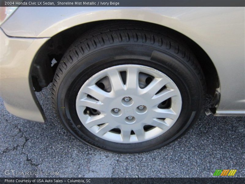 Shoreline Mist Metallic / Ivory Beige 2004 Honda Civic LX Sedan