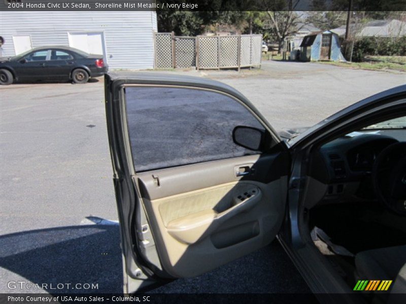 Shoreline Mist Metallic / Ivory Beige 2004 Honda Civic LX Sedan