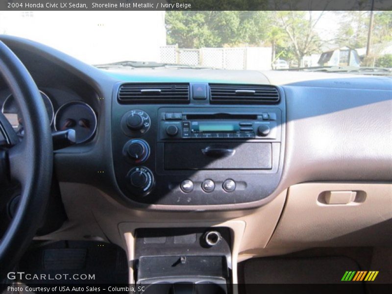 Shoreline Mist Metallic / Ivory Beige 2004 Honda Civic LX Sedan