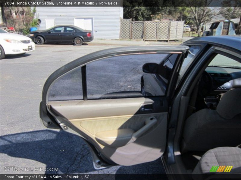 Shoreline Mist Metallic / Ivory Beige 2004 Honda Civic LX Sedan
