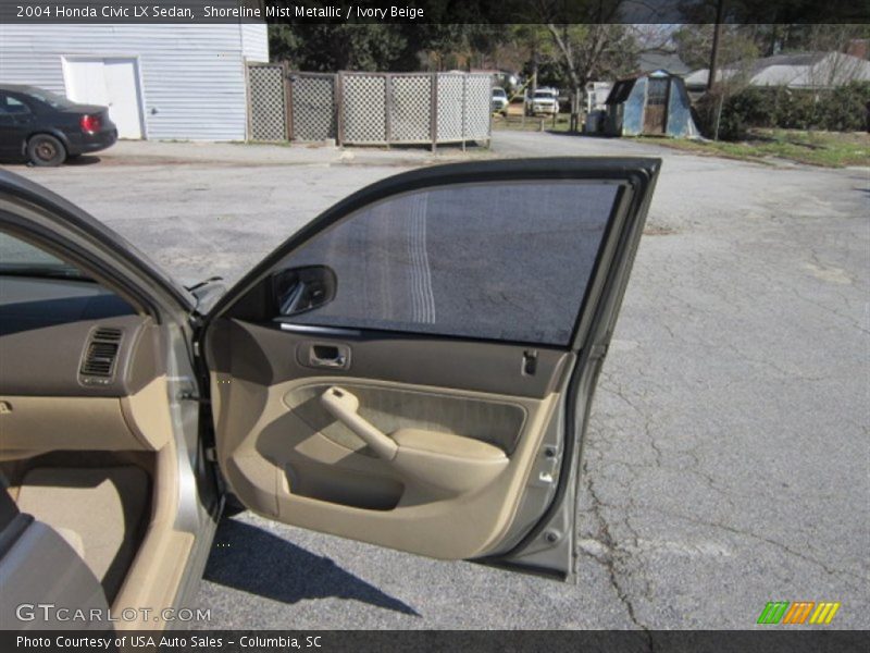 Shoreline Mist Metallic / Ivory Beige 2004 Honda Civic LX Sedan