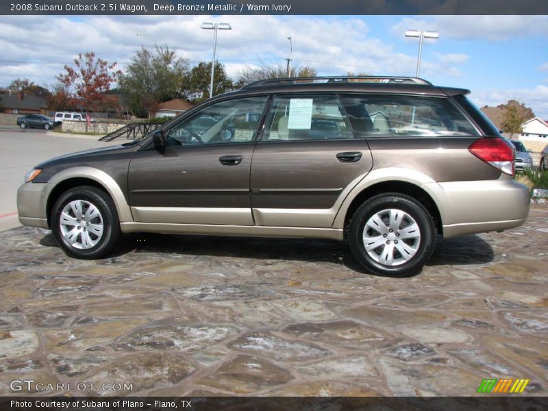 Deep Bronze Metallic / Warm Ivory 2008 Subaru Outback 2.5i Wagon