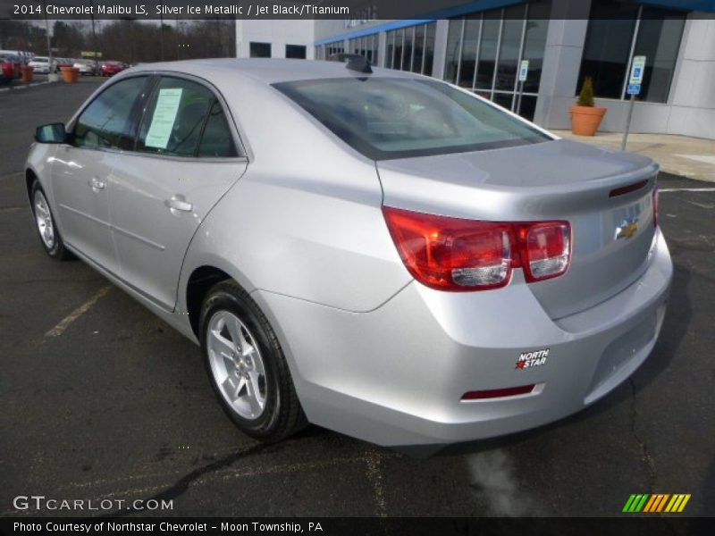 Silver Ice Metallic / Jet Black/Titanium 2014 Chevrolet Malibu LS