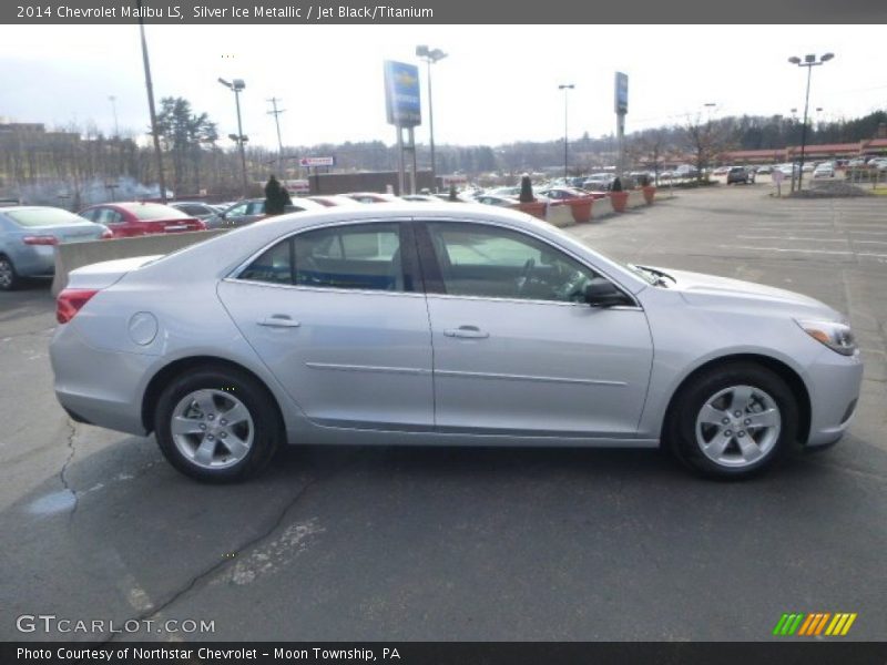 Silver Ice Metallic / Jet Black/Titanium 2014 Chevrolet Malibu LS
