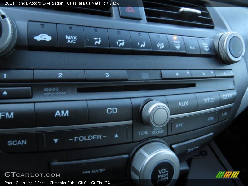 Celestial Blue Metallic / Black 2011 Honda Accord LX-P Sedan