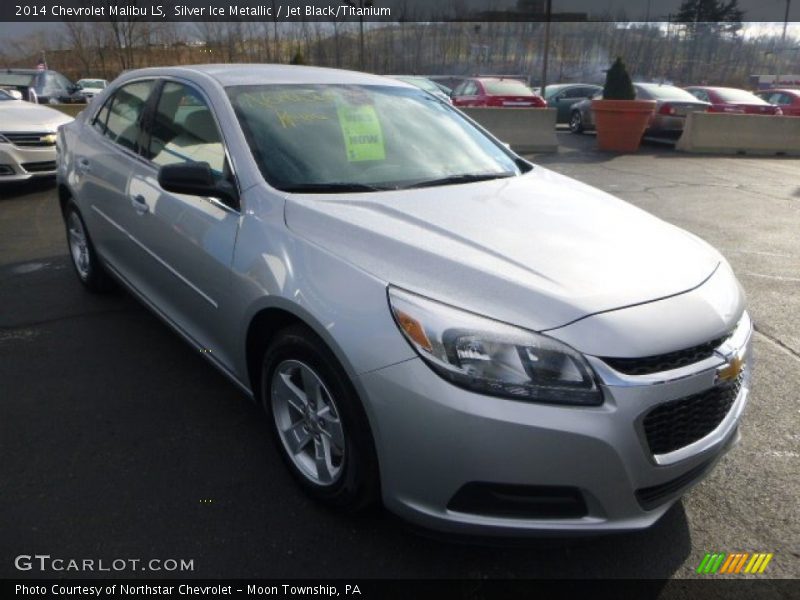 Silver Ice Metallic / Jet Black/Titanium 2014 Chevrolet Malibu LS