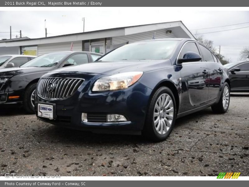 Majestic Blue Metallic / Ebony 2011 Buick Regal CXL