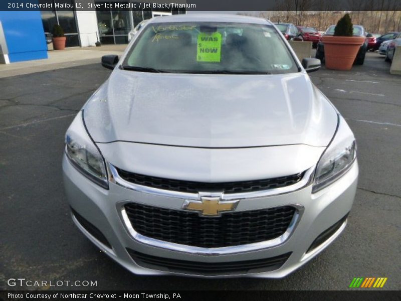 Silver Ice Metallic / Jet Black/Titanium 2014 Chevrolet Malibu LS