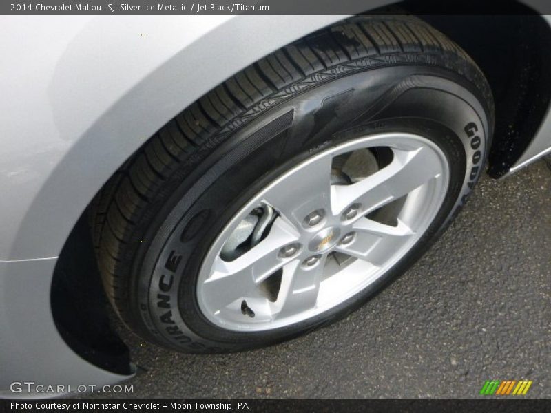 Silver Ice Metallic / Jet Black/Titanium 2014 Chevrolet Malibu LS