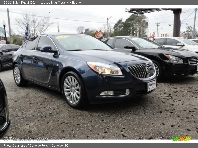 Majestic Blue Metallic / Ebony 2011 Buick Regal CXL