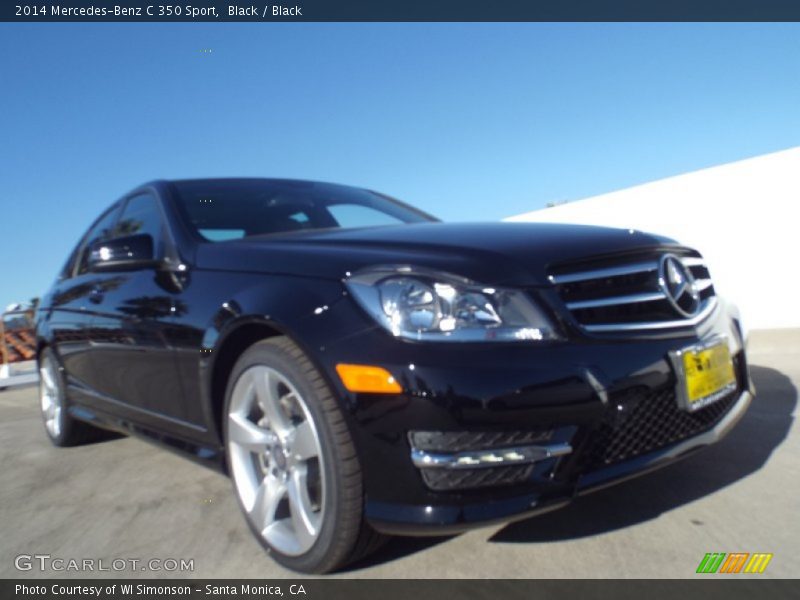Black / Black 2014 Mercedes-Benz C 350 Sport