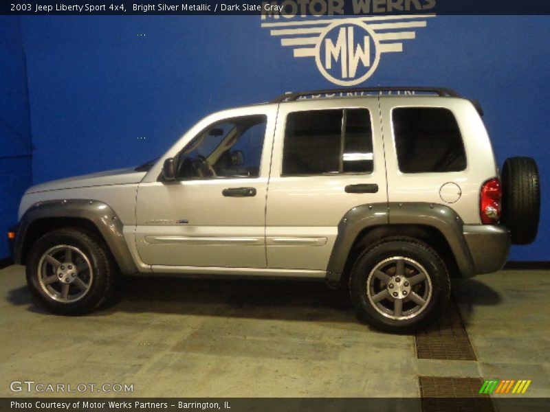 Bright Silver Metallic / Dark Slate Gray 2003 Jeep Liberty Sport 4x4