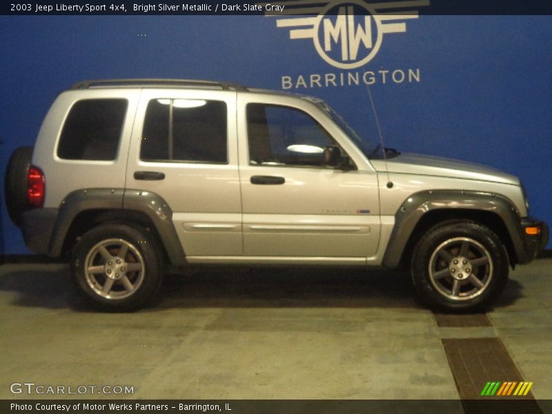 Bright Silver Metallic / Dark Slate Gray 2003 Jeep Liberty Sport 4x4