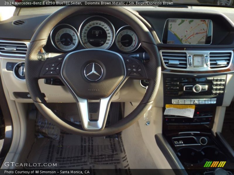 Dolomite Brown Metallic / Silk Beige/Espresso Brown 2014 Mercedes-Benz E E250 BlueTEC Sedan