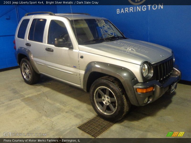 Bright Silver Metallic / Dark Slate Gray 2003 Jeep Liberty Sport 4x4