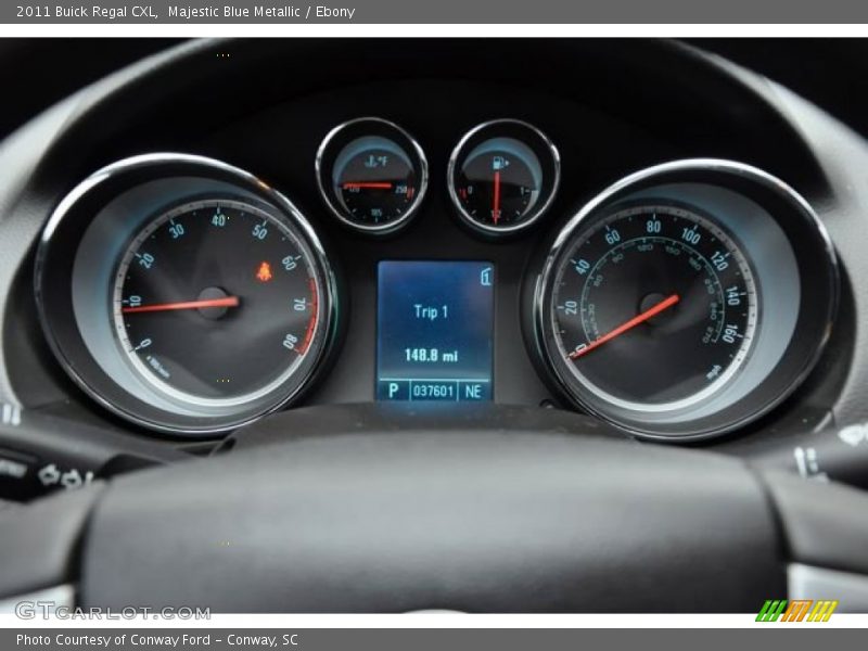 Majestic Blue Metallic / Ebony 2011 Buick Regal CXL