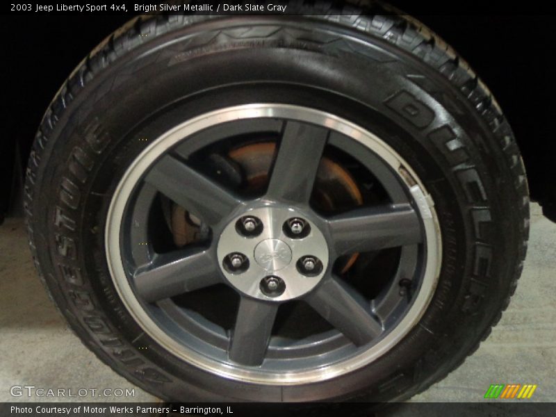 Bright Silver Metallic / Dark Slate Gray 2003 Jeep Liberty Sport 4x4