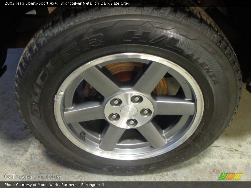 Bright Silver Metallic / Dark Slate Gray 2003 Jeep Liberty Sport 4x4