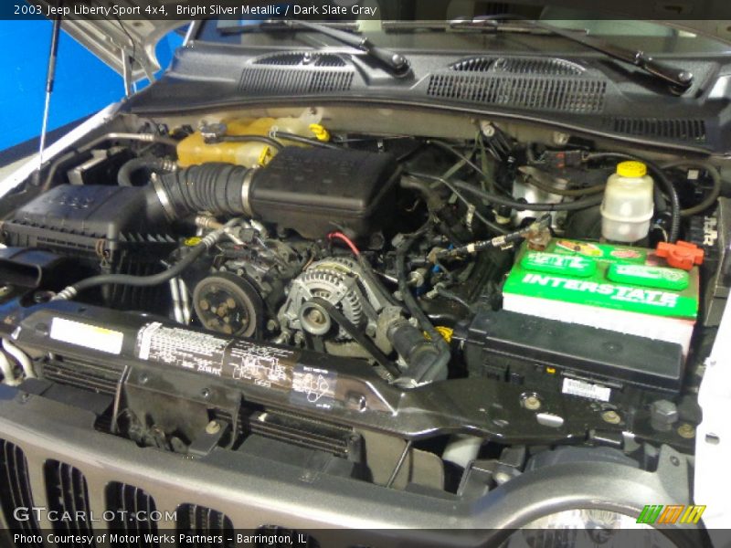Bright Silver Metallic / Dark Slate Gray 2003 Jeep Liberty Sport 4x4