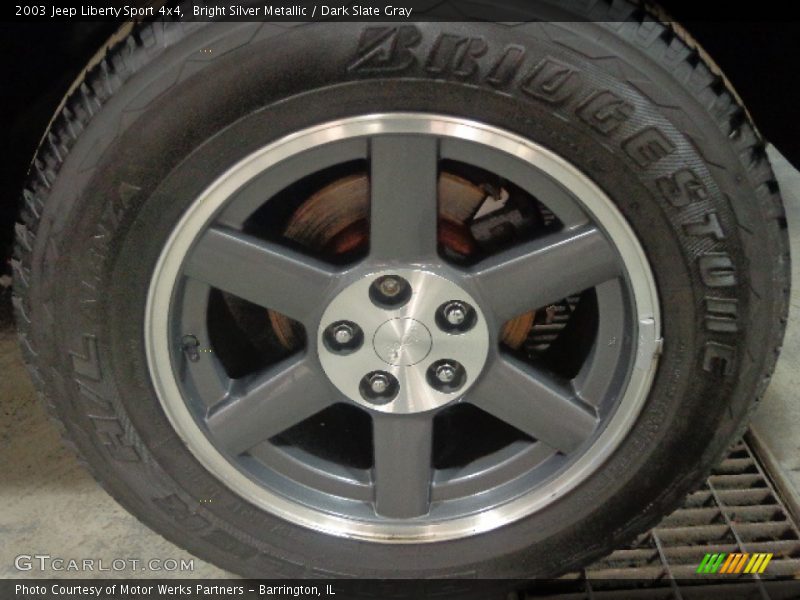 Bright Silver Metallic / Dark Slate Gray 2003 Jeep Liberty Sport 4x4