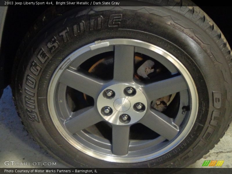 Bright Silver Metallic / Dark Slate Gray 2003 Jeep Liberty Sport 4x4