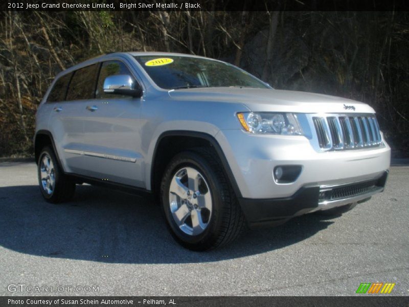 Bright Silver Metallic / Black 2012 Jeep Grand Cherokee Limited
