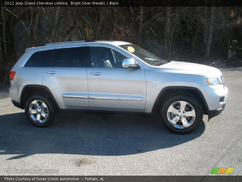 Bright Silver Metallic / Black 2012 Jeep Grand Cherokee Limited