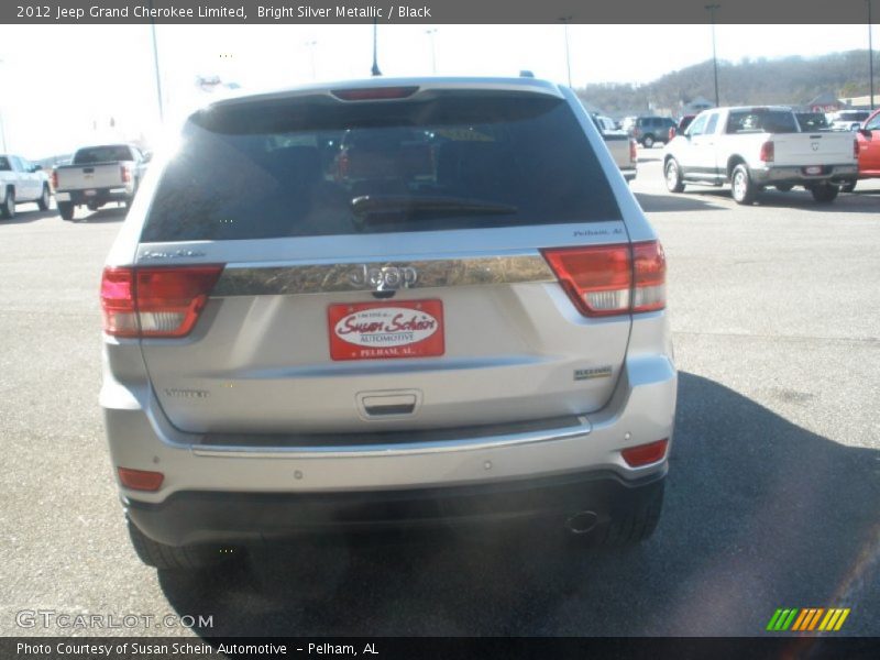 Bright Silver Metallic / Black 2012 Jeep Grand Cherokee Limited