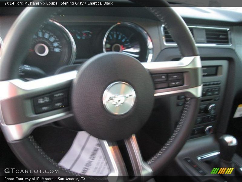 Sterling Gray / Charcoal Black 2014 Ford Mustang V6 Coupe