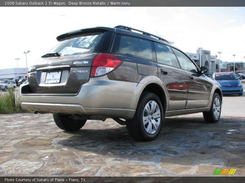 Deep Bronze Metallic / Warm Ivory 2008 Subaru Outback 2.5i Wagon