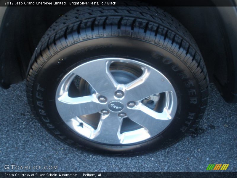 Bright Silver Metallic / Black 2012 Jeep Grand Cherokee Limited
