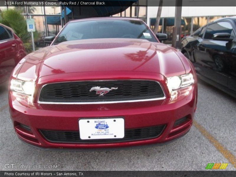 Ruby Red / Charcoal Black 2014 Ford Mustang V6 Coupe