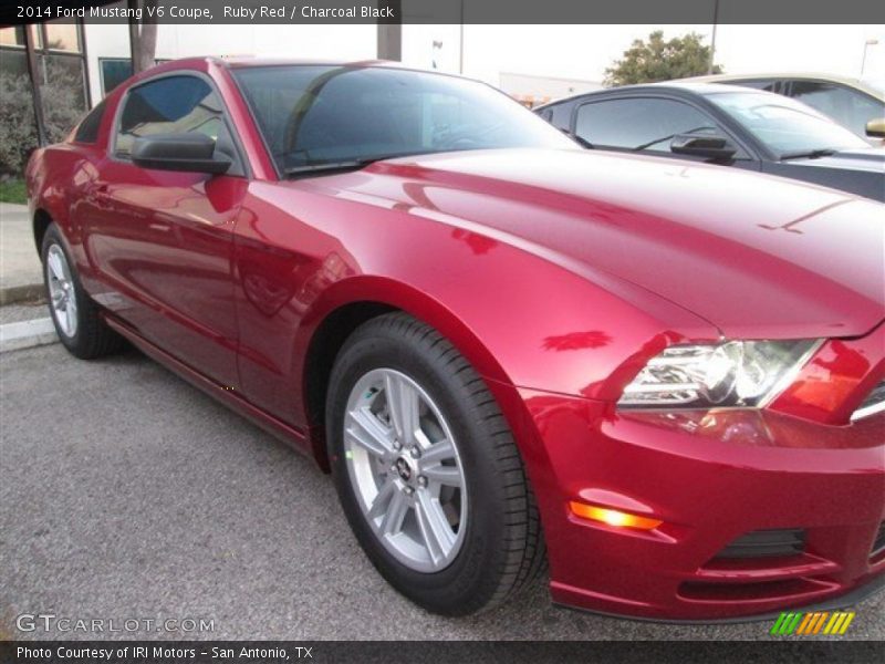 Ruby Red / Charcoal Black 2014 Ford Mustang V6 Coupe