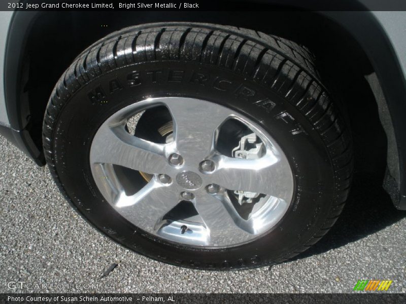 Bright Silver Metallic / Black 2012 Jeep Grand Cherokee Limited