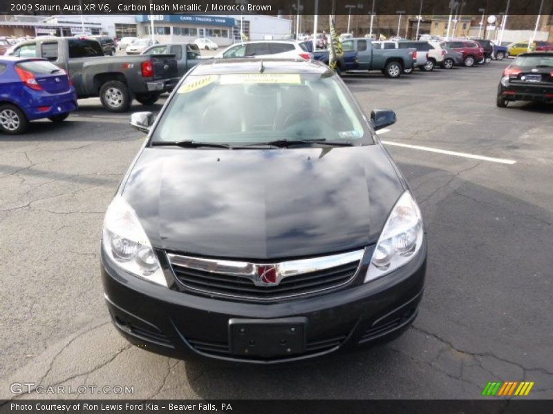 Carbon Flash Metallic / Morocco Brown 2009 Saturn Aura XR V6