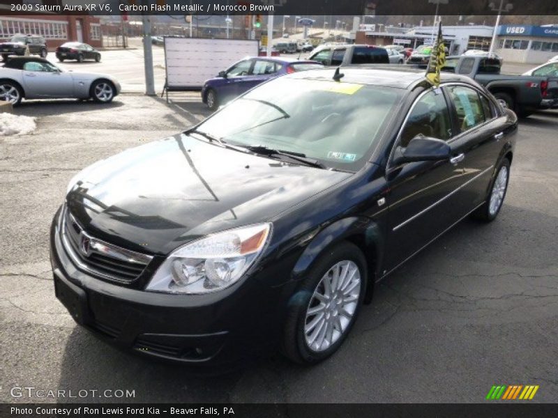 Carbon Flash Metallic / Morocco Brown 2009 Saturn Aura XR V6