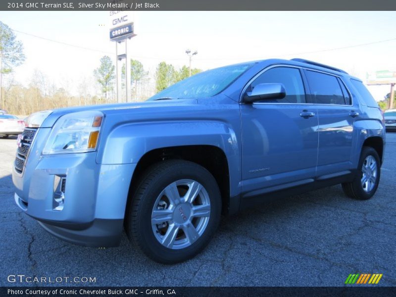 Silver Sky Metallic / Jet Black 2014 GMC Terrain SLE