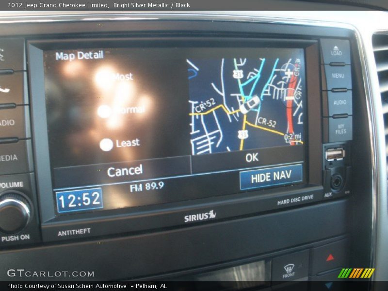 Bright Silver Metallic / Black 2012 Jeep Grand Cherokee Limited