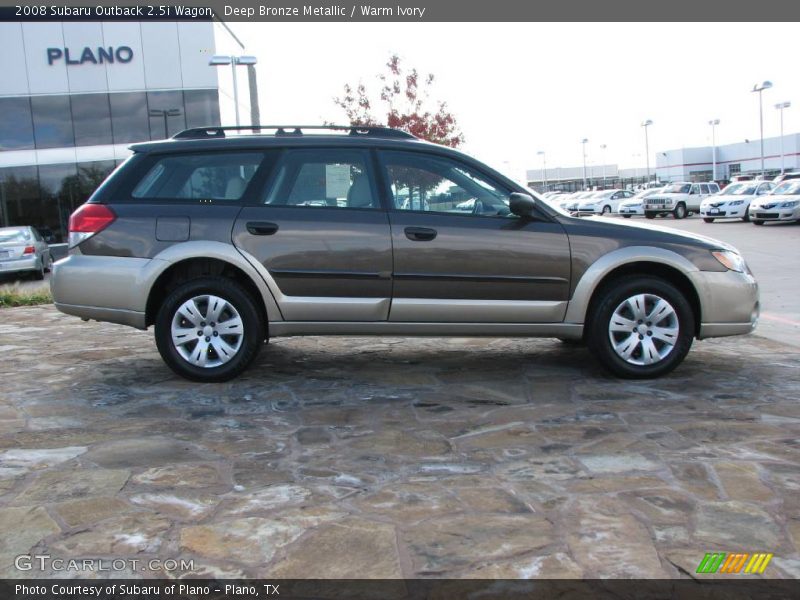 Deep Bronze Metallic / Warm Ivory 2008 Subaru Outback 2.5i Wagon